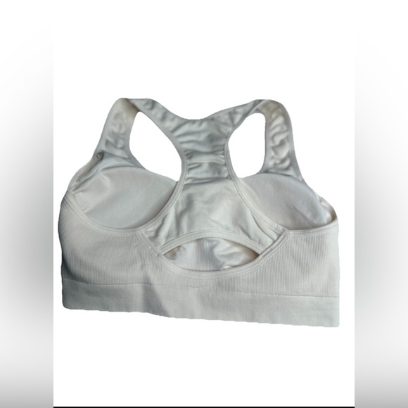 Racerback Sports Bra Removable Pad Size S Rene Rofe Nordstrom Rack Ivory/Cream - Picture 2 of 9